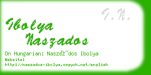 ibolya naszados business card